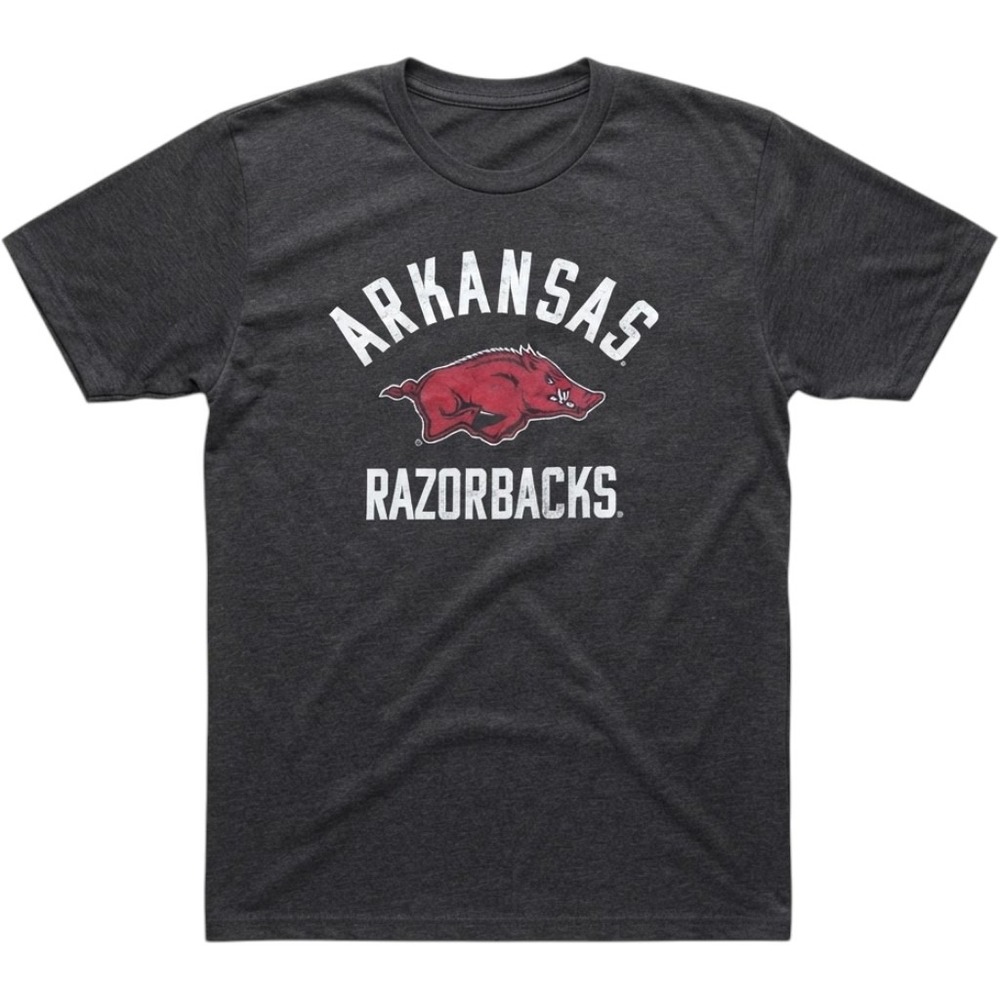 Arkansas Razorbacks T-Shirt Men's XL Gray Hogs NCAA Football Port & Company